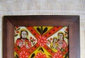 Icoanele pe sticla din prezentare sint creatia Alinei Dumitrascu.