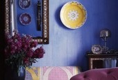 purple moroccan living